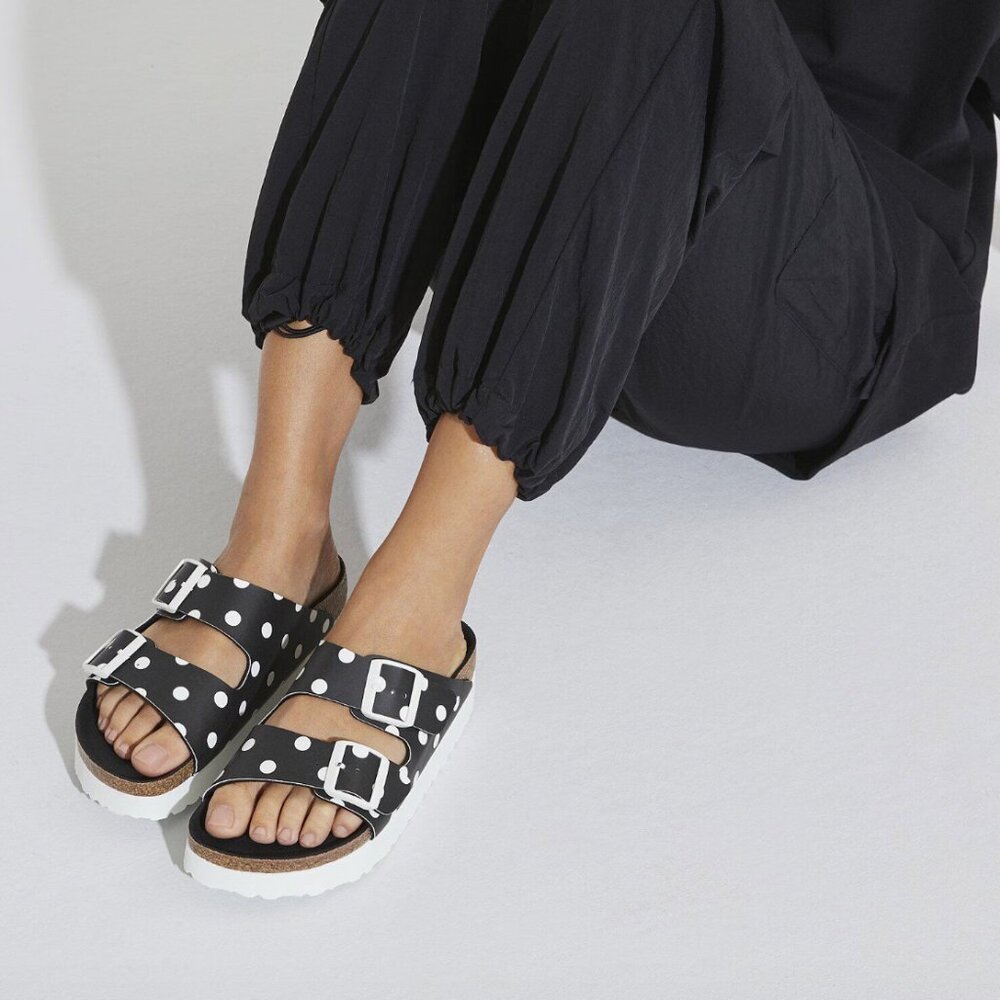 Birkenstock Papillio Arizona Platform Polka Dot Sandals EU 36 / US 5-5.5 - Picture 7 of 14